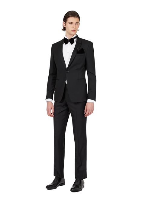 Poplin shirt with honeycomb weave front EMPORIO ARMANI | shirts | I1C70G I1C29101